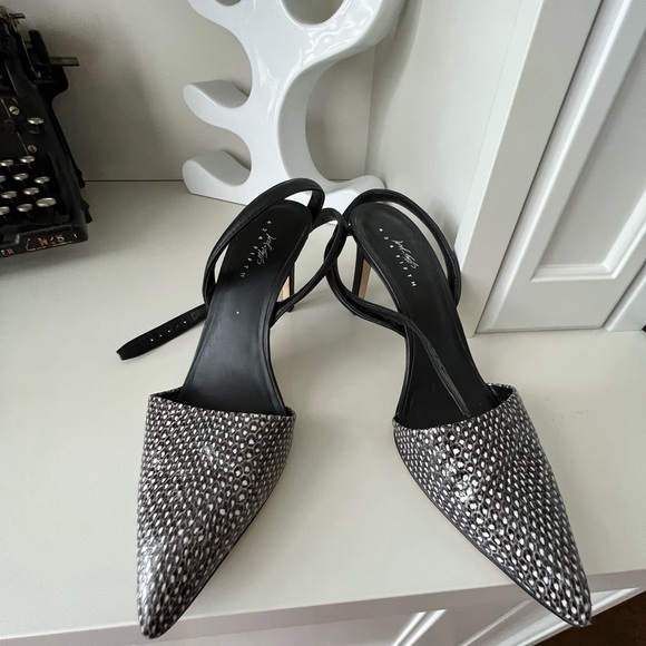 LORD & TAYLOR 424 FIFTH Pointed Toe strappy Heels Leather Women’s size 10 - Picture 14 of 16